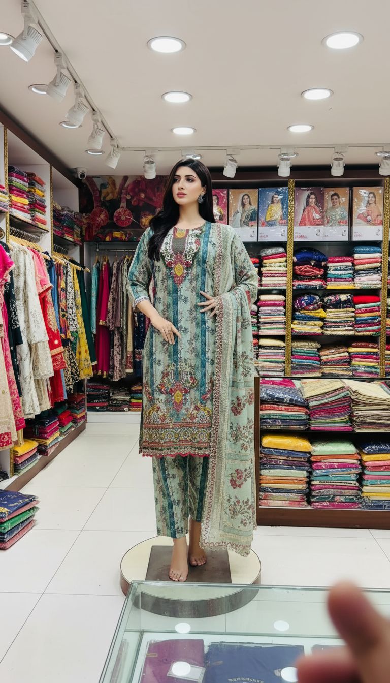 Pakistani Noor's Inspaired cotton collection-1263