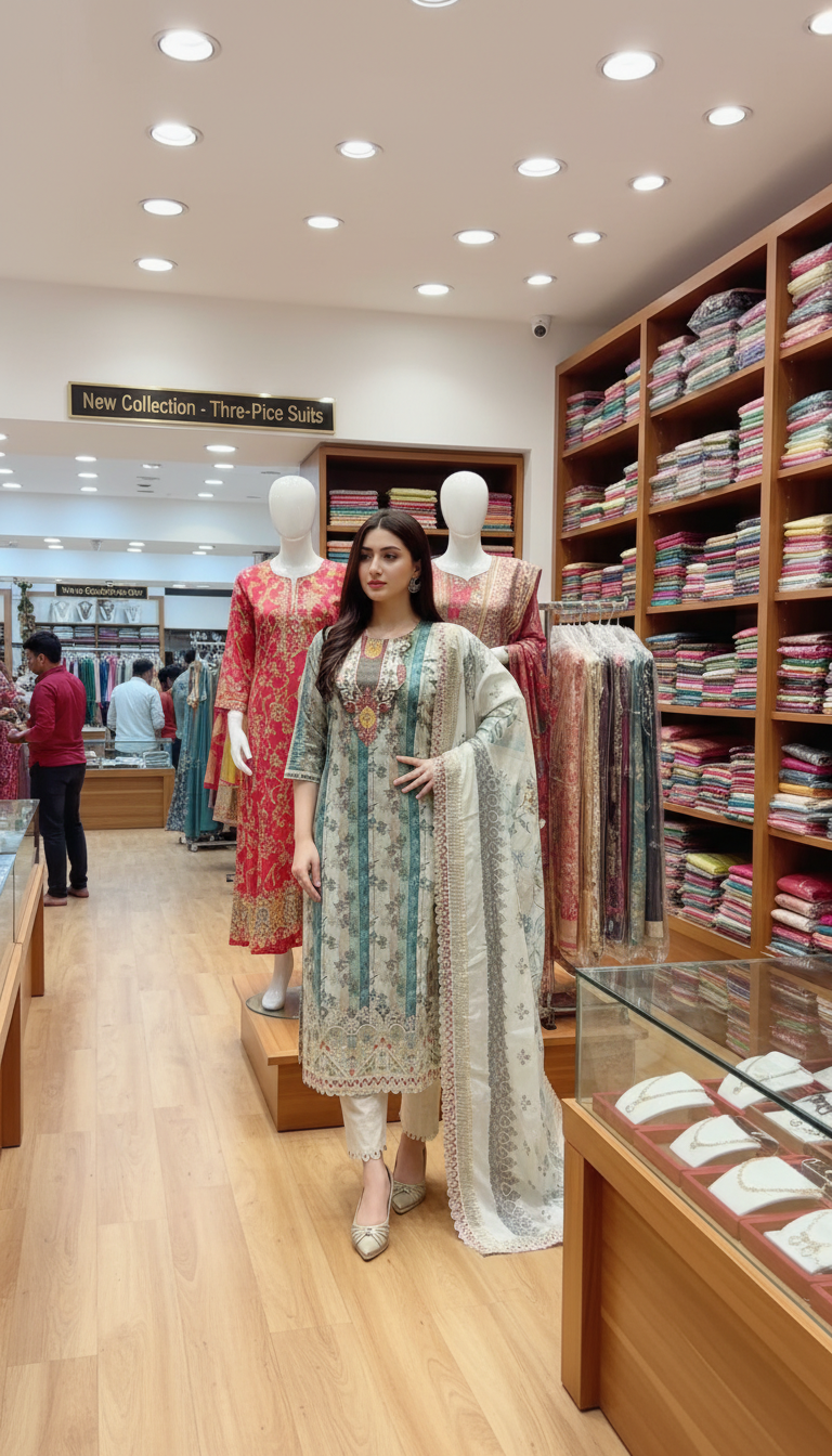 Pakistani Noor's Inspaired cotton collection-1263