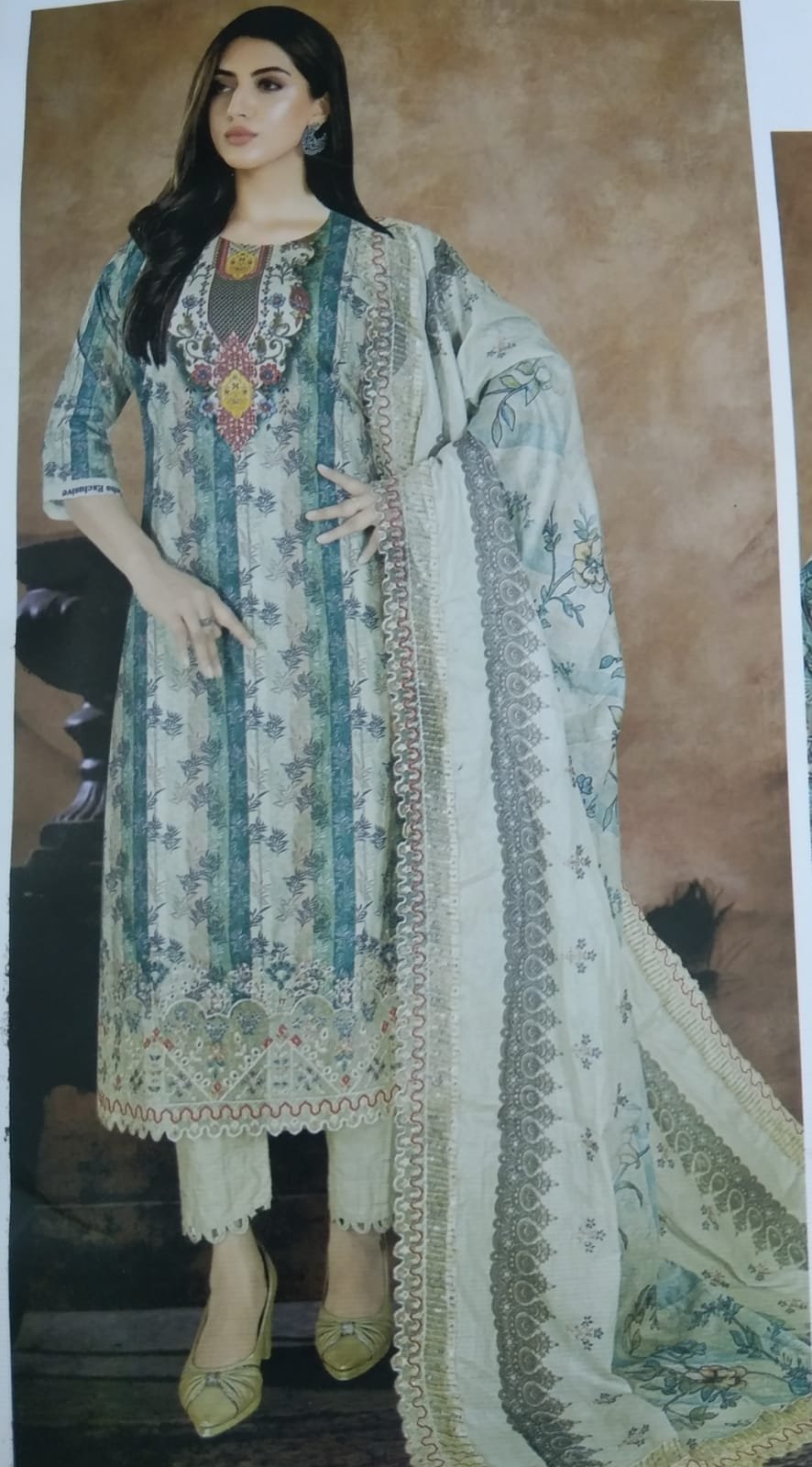 Pakistani Noor's Inspaired cotton collection-1263